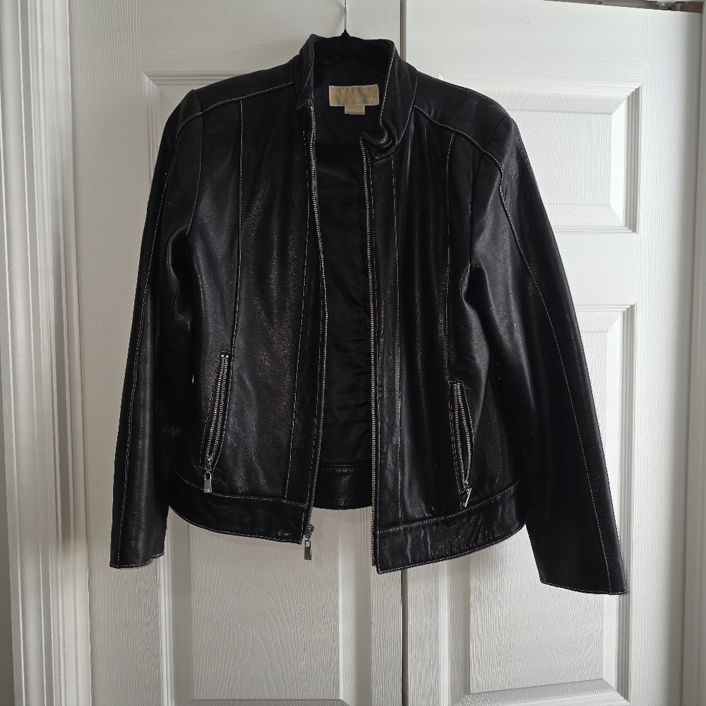 Michael Kors Black Leather Jacket